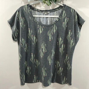 Pleione Anthropologie Cactus Print Top L
